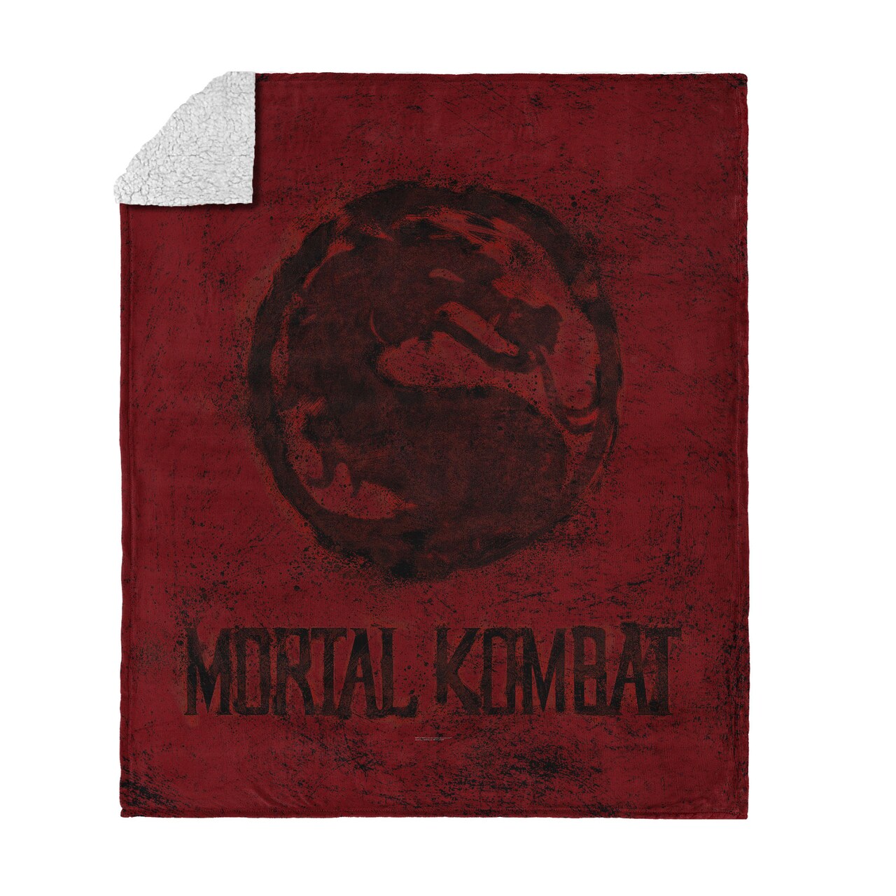 Warner Brothers Mortal Kombat Silk Touch Sherpa Throw Blanket